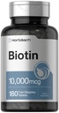 Horbäach Biotin 10000mcg | 180 Fast Dissolve Tablets | für Damen und Herren | Beauty Supplement | Vegetarisch, Non-GMO, Glutenfrei