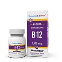Überlegene Quelle Kein Shot Vitamin B12 Methylcobalamin 2.500 mcg, schnelle Auflösung MicroLingual Tablets, 90 Count, aktive Form von B12, unterstützt Energieproduktion, Nervous System Support, Non-GMO