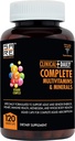 Clinical Daily Complete Whole Food Multivitamin Supplement für Damen und Herren - Complete Liquid Vitamin Absorption! 42 Superfood Obst Gemüse - Junger Erwachsener bis Senior - 120 Liquid Capsules