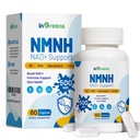 500mg NMNH, NMN Ergänzung Alternative mit NR, TMG, Resveratrol, COQ10, NAD Ergänzung, Anti-Aging, Energie, Boost NAD+ Levels, 60 Kapseln