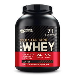 Optimum Nutrition Gold Standard 100% Whey Protein Pulver, Kaffee, 5 Pfund (Packaging Mai Vary)
