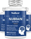 NuBrain - Advanced Brain Booster - Verbessern Sie Gedächtnis, Fokus und Klarheit mit Vitamin B6, Ginkgo Biloba, Bacopa Monnieri & Mehr - Brain Supplement für Männer & Frauen - 3 Pack | 3 Monate Versorgung