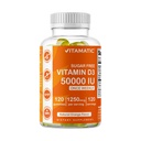 Vitamatic Sugar Free Vitamin D3 50.000 IU Weekly Supplement - 120 Pectin Based Gummies - Vitamin D Kapseln für Knochen, Zähne und Immununterstützung (50000 IU)