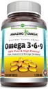Erstaunlich Omega 3.6.9 Ergänzung | 1200 mg pro Servieren | 250 Softgels | Unflavored | Non-GMO | Gluten-Free | Made in USA