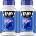(2 Pack) BrainFortify Supplement, BrainFortify Organic Memory Supporting Formula, BrainFortify, um die negativen Auswirkungen von Brain Fog, Brain Fortify verwendet, um Speicher zu erhöhen, Bewertungen (120 Kapseln)