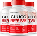 Gluco Revive Pillen, Gluco Revive Supplement Kapseln, GlucoRevive Gesundheit und Wellness-Unterstützung - Maximale Stärke Alle natürlichen Advanced Formel, GlucoRevive Health Pills Bewertungen (3 Pack)