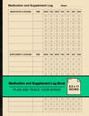 Livre de bord des médicaments et des suppléments: Livre de bord hebdomadaire simple