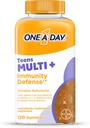 ONE A DAY Teen Multi+ Immunität Verteidigung Vitamine, Multivitamin-Gummien mit Boost der Immunität Unterstützung mit Vitaminen A, C, D, E, Selenium & Zink, 120 Zähler