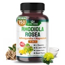 Rhodiola Rosea Supplement angereichert mit Ashwagandha, Magnesium, L-Theanin, St. John's Wort, Lemon Balm - Unterstützung Mood, Schlafqualität und Mental Fokus | 150 Kapseln