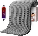 Qfun Extra große Heizkissen für Rückenschmerzen Relief, 19.6"x39.3" XXL Schnelle Wärmekissen Hals und Schulter elektrische Heizkissen für Periodenkramps mit 6 Wärmeeinstellungen & Auto-Ausschalten,Weihnachtsgeschenke für Herren