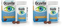 Ocuvite Bausch + Lomb Lutein 25mg Lutein & Zeaxanthin Supplement, 30 Softgel (Pack von 2)
