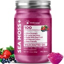 WELLNESS LABSRX Irish Sea Moss Gel Raw - Wildcrafted Superfood Seamoss Gel - Mix Berry Flavor, Vitamin und Mineral-Rich aus Pristine Caribbean Waters, Immune and Digestive Health Support - 10 Unzen.