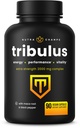 NutraChamps Tribulus Terrestris für Männer, 2000mg Supplement Booster für Energie, Vitalität, Stamina & Performance, Extra Strength Saponins, 90 Vegan Capsules