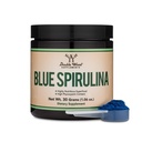 Blue Spirulina Powder - Maximum 35% Phycocyanin Inhalt, Superfood Pulver aus Blue-Green Algae, Mischt in Glatteien und Protein Getränke, Pflanzenfutter Färbung (Ein Monat Versorgung) von Double Wood
