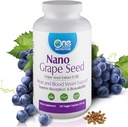 One Planet Nutrition Nano Grape Seed Extract 250 mg Veggie Capsules (120 Servierungen), Nano for Enhanced Absorption, unterstützt Antioxidante Gesundheit für Gefäßgesundheit, Non-GMO, Vegan, Glutenfrei