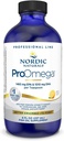 Nordic Naturals ProOmega Liquid, Lemon Flavor - 8 oz - 2840 mg Omega-3 - High Potency Fish Oil mit EPA & DHA - Fördert Gehirn, Auge, Herz & Immune Gesundheit - Non-GMO - 48 Servierungen