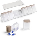 Wöchentliche Pille Organizer 1 Mal am Tag, Magnetische Pille Box 7 Tag, abnehmbare Reise Pille Fall, Einmal täglich Pillenhalter Container, große Medikamentenspender für Medizin, Vitamin, Supplement, Kamel