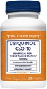 Der Vitamin Shoppe Ubiquinol CoQ-10 100mg - Beneficial für diejenigen, die Statins nehmen – unterstützt Herz- und Zellgesundheit und gesunde Energieproduktion, Essential Antioxidant – Einmal täglich (120 Softgels)