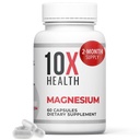 10X Health Magnesium Ergänzungen - High-Absorption Magnesium Citrat für Schlaf, Muskel & Nerve Unterstützung, Herz-Kreislauf & Herz Gesundheit - 60 Kapseln