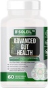 B’SoleilTM Advanced Gut Health Probiotic - Pre, Pro & Post Biotics - Natural Gastrointestinal Support - 60 pflanzliche Kapseln - Glutenfrei, Vegan & Non-GMO Genuine Health Probiotics - 25 Billion CFU