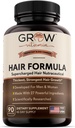 Vitamin wachsen Alle in einem Haar Formel für Männer und Frauen - Fortgeschrittene Haarform Inklusive Biotin, Saw Palmetto, DHT Blocker & Trace Minerals - Haarergänzung für Haare, Haut und Nägel - 90 Kapseln