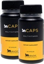 BN Caps - Multivitamin Capsule mit 22 essentiellen Nährstoffen: Vitamine A, B-6, B-12, C, D3, E, K, Biotin, Eisen & Zink, Unterstützt Männer & Frauen Gesamtgesundheit, 120 Kapseln, 120 Tage Versorgung (2 Pack)