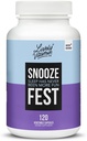 LIVELY VITAMIN CO Snooze Fest - Full REM Cycles - Balanced Sleep - Relax Body & Mind - Erholung - GABA - Kamille - Melatonin - Tryptophan - Valerian Root - Lemon Balm - Poppy - 120 Count