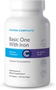 Cooper Complete - Basic One Multivitamin mit Eisen - Daily Multivitamin und Mineral Supplement mit Eisen - 60 Portionen pro Flasche. Pack von 3