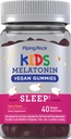 Piping Rock Kids Melatonin Gummy 1mg | 40 Gummie | Kirsche Flavor | Vegan, Non-GMO, Gluten Kostenlose Ergänzung