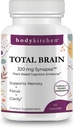 Body Kitchen Total Brain Supplement, unterstützt erhöht Gedächtnis, Fokus und Klarheit mit Bacopa, Kaffee Obst und Brainberry, Klinisch getestet, Veggie Caps, 60 Count