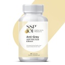Haarwachstumsergänzung 250 mg - Anti-Grey-Ergänzung für Männer und Frauen mit Folsäure, B-Vitamins & Biotin - Unterstützt Grauen Haarwechsel und fördert starkes gesundes Haar
