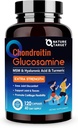 NATURE TARGET Glucosamin Chondroitin MSM, Joint Support Supplement, Shellfish Free, Kurkuma Boswellia, Hyaluronsäure, Kollagen, Calium für Knorpel- und Knochengesundheit, 120 Kapseln, 40 Portionen