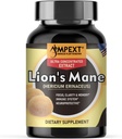 Lion's Mane Mushroom Extract - Premium-Qualität, Nur Fruchtkörper, kognitive Funktionen, Memory & Focus, Immunität Booster, 90 Veg Caps.