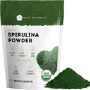 Kate Naturals Bio Spirulina Pulver. Nährstoff Dense Superfood für Feuchtigkeit und Saft (2 lb, USDA Certified, Non-GMO, Gluten- Free)
