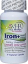 Eisen+ mit Vitamin C, FOLIC Säure, B-12 & ZINC Konservierungsmittelfrei, gentle und nicht-konstipierend Formuliert für maximale Absorption. 30 Veggie Mützen - Vital Health Remedies