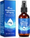 Topical Magnesium Öl Spray, reines Magnesium Öl Spray für Füße, 100% reine und organische, schnelle Absorption - Natürliche Quelle mit leistungsfähigem organischen Blend von ätherischen Ölen 2.02 fl oz (2 Fl Oz (Pack von 1))