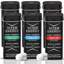 Viter Energy Extra Strength Koffeinierte Minze 80mg Koffein, B Vitamine, Sugar Free. (Variety, 20pcs, 6 Pack)