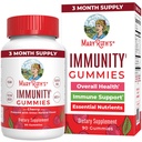Immunità di Mary Ruth 5-1 Gummies con Elderberry per bambini e adulti | Cherry | Pectin Based | Vegan | 90 Count