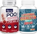 Birsppy Vigorizar Französisch Maritime Pine Bark Extrakt mit Dual-Delivery + 1600 MG Liposomal Quercetin Phytosome