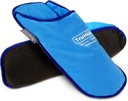 Ice Pack Pantoffeln für Neuropathie Relief - 1 Paar, Blue Vinyl Gel - Ice Pack Wraps & Kalte Hausschuhe für gequollene Füße Relief - Heiße & kalte Therapie für Plantar Fasciitis & Burning Sensation