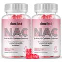 NAC Gummies 600mg, N Acetyl Cystein Supplement NAC Chewable für Antioxidantien & Immununterstützung, Lung & Liver Gesundheit, natürliche Erdbeer-Flasche, 120ct
