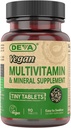 DEVA Vegan Multivitamin für Frauen und Männer mit Eisen, Vitamin C, E, B Komplexe Vitamine, Zink, 90 Tiny Tabletten