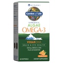 Garten des Lebens Minami Algae Omega 3 Vegan DHA für Gehirn und Augengesundheit - Orange Flavor, 500mg Pflanze basiert DHA Omega-3 Vegan Algae Oil Plus Astaxanthin, Kein Nachgeschmack, 60 Easy-to-Swallow Mini Softgels