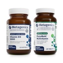 Metagenics Bundle - D3 5000 & PhytoMulti ohne Eisen - 120 Softgels von D3 5000 für Immununterstützung, Knochengesundheit & Herzgesundheit - 120 Tabletten von PhytoMulti ohne Eisen für Gesamtgesundheit & Aging