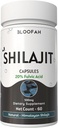 Shilajit Capsules 500mg=20% de poudre d'extrait purified Asphaltum Supplement High-Potency Concentrated Extract.