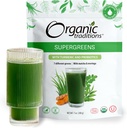 Bio Traditionen Super Greens Pulver Superfood mit Turmeric, Bio Greens Superfood Pulver, 200g / 7oz Tasche