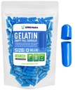 XPRS Nutra Größe 0 Leere Kapseln - 100 Count Leere Gelatine Kapseln - Pillen DIY Kapsel Füllung - Pure Bovine Pille Gel Kapseln für Do-It-Yourself Ergänzungen (blau)