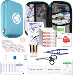 Auto-Home Survival Kit pronto soccorso Emergency-Kit - Blu 273Piece Attrezzatura di viaggio forniture First Aid Set Home Essentials Camping Escursioni YIDERBO