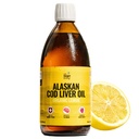 Auf Target Living Alaskan Cod Liver Oil Liquid | Organic Lemon Flavor 16.67 oz | Line Caught in den USA | Natürlich kursierendes Vitamin D | Reich an Omega 3 DHA/EPA | Non-GMO-Projekt zertifiziert