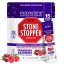 Moonstone Stone Stopper Drink Mix, Cranberry Raspberry, Kidney Stone Prevention, Calcium Oxalate Protector, entwickelt von Urologen zur Verbesserung der Hydration und Unterstützung Kidney Health, 15 Tage Versorgung